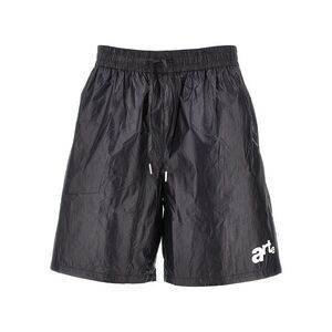 Arte Men Nylon Shorts With Logo Print